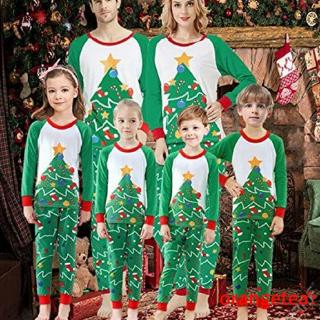 Familia coincidencia de navidad pijama PJS conjunto de navidad árbol de navidad sueño (1)