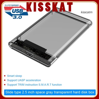 kiss-cc usb 3.0/2.0 5gbps 2.5inch sata externo hdd ssd caja de disco duro