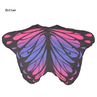 (Dt) Funda De mariposa De color Gradiente De Halloween alas De mariposa cubierta De tela suave Traje mejor ambientador Para fiesta (5)