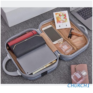 iglesia 14in estuche cosmético equipaje pequeño viaje portátil maleta de transporte para maquillaje