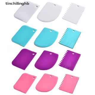 [tinchilinghb] 3 pzs/juego de cuchillos de masa de plástico/utensilios para hornear pasteles/herramientas para pasteles [caliente]