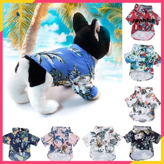 Mascotas verano árbol de coco piña impresión Hawaii playa camisa blusa ropa de perro (tipo B) (1)