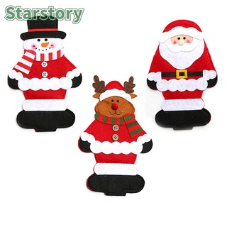 STARSTORY New Fork Case Christmas New Year Decor Cutlery Bag Party Decoration Eve Xmas Ornaments Dining-Table Home Cover