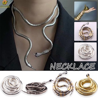 gargantilla de serpiente collar giratorio creativos moda collier femme joyería para mujeres niñas