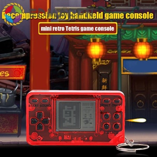 EDMARFN Mini Console Handheld Retro Nostalgic Keychain Tetris Video Game Machine (5)