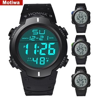 HONHX Reloj De Goma Deportivo Con Fecha digital LCD Impermeable Para Hombre Luminoso motiwational.co