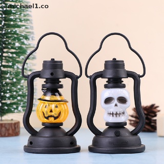 [michael1] lámpara led de calabaza fantasma colgante de vela de terror decoraciones de halloween [co]
