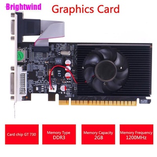 [Brightwind] Tarjeta gráfica de escritorio GT730 2G DDR3 64Bit tarjeta gráfica de vídeo para juegos