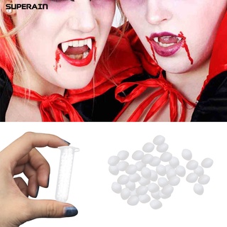 1 botella 4g dientes adhesivo gel de ajuste perlas temporales de reparación de dientes fáciles de usar cosplay dientes falsos relleno perlas para halloween