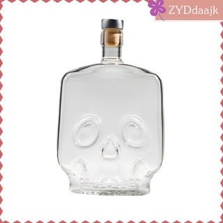 Skull Liquor Decanter Skull Shaped Glass Decanter Whiskey Decanters Champagne Vodka Brandy Wine Glass Bottle Decoration