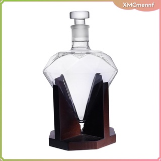 Elegant Diamond Whisky Decanter with Stand Rum Bourbon Tequila Wine Bottle (5)