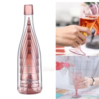 copas de champán para copas de vino, ahorro de espacio para fiesta diaria, color rosa