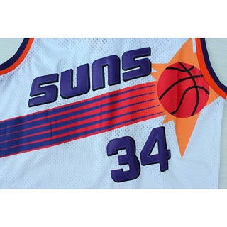 NBA Jersey Phoenix Suns No.34 Barkley Barkley Jersey Sports Jerseys The New Retro Mesh white C8Ca (3)
