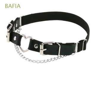 BAFIA Personality Leg Belt Chain Body Jewelry Metal Buckles Suspenders Heart Goth Style Punk Straps PU Leather Harajuku Women Suspenders/Multicolor