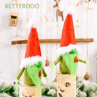 BETTERDOO New Christmas Plush Doll Decoration Xmas Faceless Gnome Santa Gift Party Supplies Home Green Tree Hanging Ornament