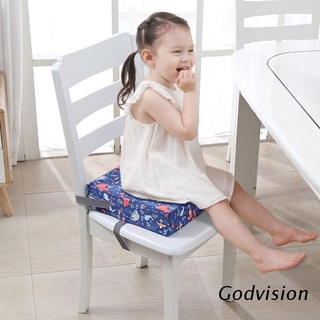 Bb - cojín de esponja desmontable para silla de niños, ajustable, para comedor