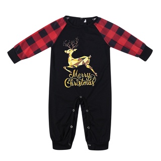 Navidad/navidad pijamas para la familia, familia navidad Pjs juego de conjuntos de camisas a cuadros pantalones coincidencia de navidad Pjs para la familia