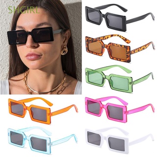 Shgirl lentes De Sol cuadrados pequeños Uv400 para mujer con marco cuadrado rectangular