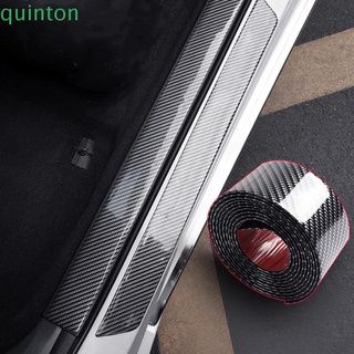 Quinton Light Wight - Protector de puerta de coche, tira de goma, protección de umbral de coche, 7 cm, Flexible, parachoques, fibra de carbono, adhesivo antiarañazos, Protector de parachoques