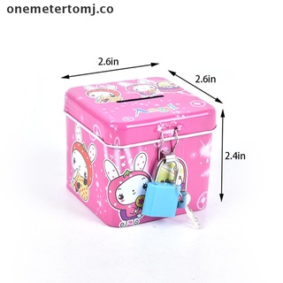 [onemetertomj] lindo cuadrado modelado de hierro hucha caja de ahorro de dinero niños caja de depósito de monedas co