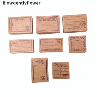 blowgentlyflower sello de fabricación de tarjetas montado en madera sellos de goma para manualidades manualidades scrapbooking planner bgf