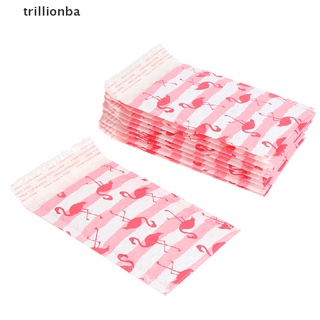 [trillionba] 10 Unids/125 * 180mm/5x6in Flamingo Bubble Mailer Sobres Bolsa De Correo Auto Sellado .
