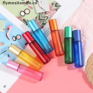 FLY 10ml Portable Frosted Colorful Thick Glass Roller Essential Oil Perfume Bottles .
