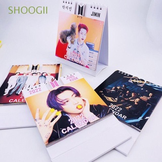 SHOOGII 2022 Office Scheduler Fans Gifts Agenda Organizer BTS Desktop Calendar BIACKPINK JIMIN JK Home Decor Photo Album Fashion K-pop Bangtan Boys