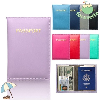 FOCUSETTE NEW Passport Cover Fashion Wallet Passport Case Women Men Travel Supplies PU Leather Multifunctional Double-layer ID Card Holder/Multicolor