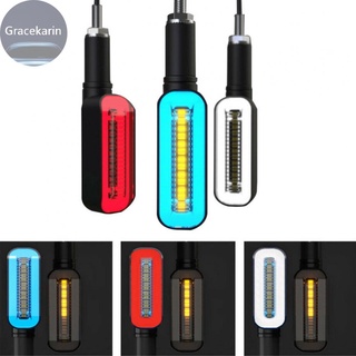 Lámpara de señal de giro LED universal para motocicleta/luces indicadoras intermitentes secuenciales/luz colorida para correr