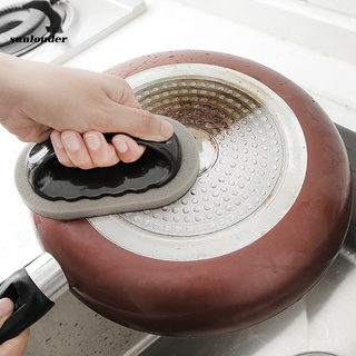 sl manejado esmeril esponja cepillo borrador fregador fregadero olla tazón herramienta de limpieza de cocina (3)