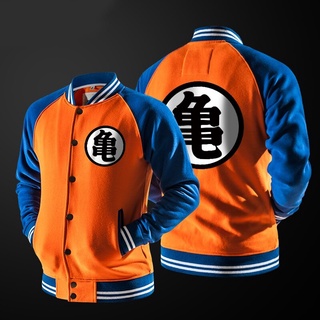 Zogaa Anime Goku Varsity chaqueta sudadera con capucha abrigo chaqueta de béisbol chaqueta Streewears (1)