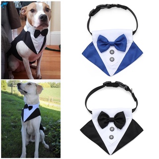 Luolulu Moda Bonito Collar blanco lindo accesorios Para mascotas De Gato De perro Grooming corbata ajustable corbata Formal/Multicolor