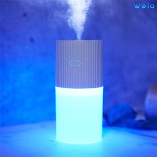 Blanco luminoso taza humidificador usb mini humidificador hogar aromaterapia humidificador atmósfera luz de noche humidificador WELO