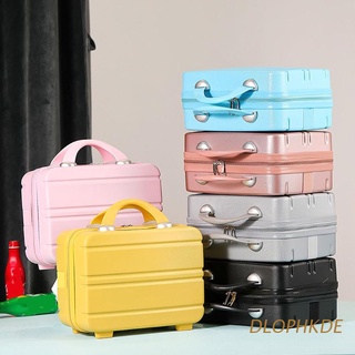 dlophkde mini viaje de mano equipaje cosmético caso pequeño portátil bolsa de transporte lindo maleta para maquillaje multifuncional organizador de almacenamiento