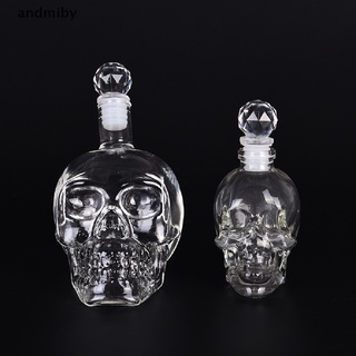 [MYD] Crystal Skull Head Vodka Whiskey Shot Home Bar Glass Bottle Decanter COD