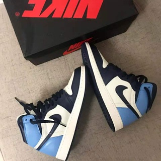 Nike Air Jordan 1 Retro High OG University azul hombres y mujeres zapatos de baloncesto AJ1 zapatillas (4)