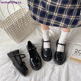 mary jane pequeños zapatos de cuero femenino verano sección delgada 2021 nuevo retro estilo británico estudiante salvaje negro japonés jk zapatos