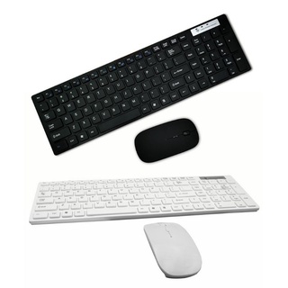 cos universal silent ultra-delgado 2.4g teclado inalámbrico y ratón conjunto para ordenador portátil pc