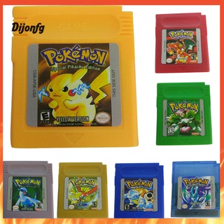 Di cartucho de tarjetas para Nintendo Pokemon GBC Game Boy versión de Color consola
