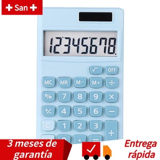 candy color luz energía portátil calculadora mini compacta estudiante calculadora