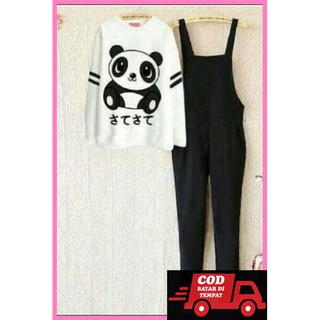 Barato de las mujeres mono mono pijama estilo coreano moda importación RN598 (Banda blanco Ro) Ju