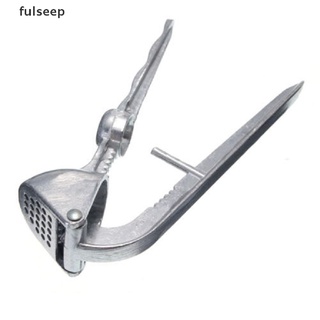 [fulseep] trituradora de prensa de ajo de acero inoxidable exprimidor de masher cocina casera picadora herramienta trht (1)