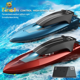 [Tina1] mini mando a distancia 2.4G/barco de alta velocidad/barco de control remoto/modelo de vela con agua ligera/juguetes para niños