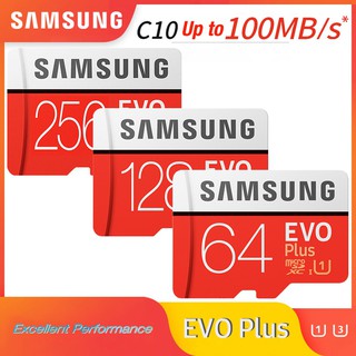 Tarjeta De Memoria Micro Sd Samsung 256g 128gb/32gb a 100mb/S class10 U3/U1 Evoplus tarjeta De Memoria Micro Sd