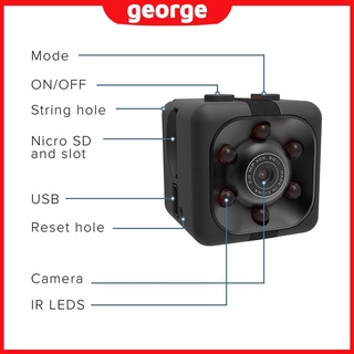 SQ11 DV cámara 1080p Sensor portátil de seguridad videocámara pequeña cámara de movimiento (6)
