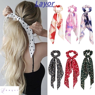 Layor Floral impresión moda diademas cinta elástica mujeres accesorios para el cabello (1)