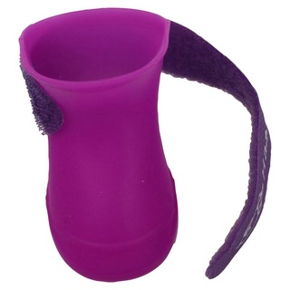 Púrpura S , Zapatos Para Mascotas Botines De Goma Perro Botas De Lluvia Impermeable (3)