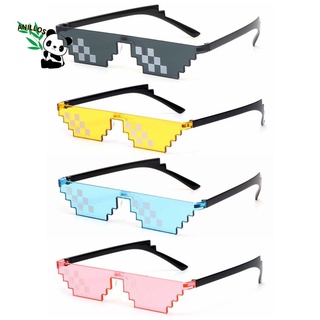 ANILLOS Fashion Pixel Mosaic Sunglasses Men & Women Gamer Robot Sunglasses Thug Life Sunglasses Gift Birthday/Party Retro Cosplay Favors
