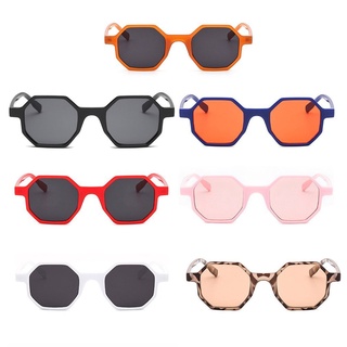[QC] Gafas De Sol Con Forma De Polígono Para Mujer , Lentes De Viaje , Marco De PC , UV400 (8)